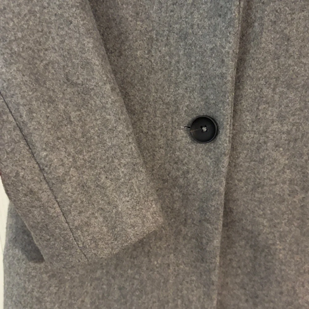 Zara light gray girls wool coat size 11/12 NWOT - Picture 4 of 6